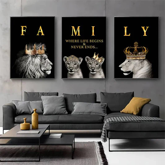 Animal Wall Art (Lion, Elephant, Fox & More)