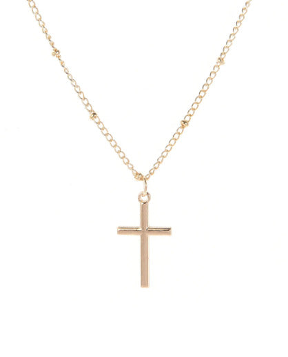 2024 New Fashion Summer Chain Necklace Small Cross Religious Jewelry For Women Gifts, Wedding Jewelry Gifts, Party Gift For Women