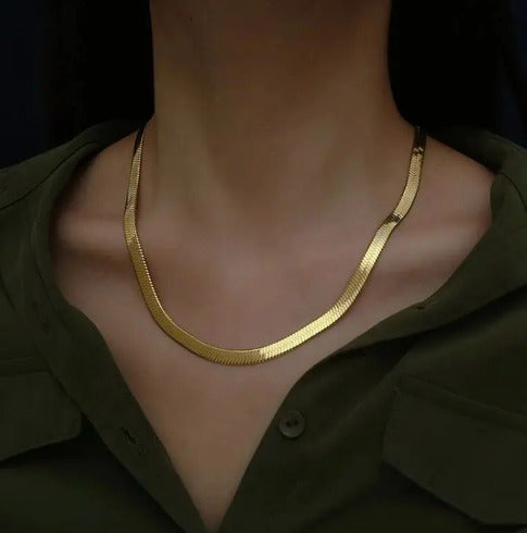 925 Sterling Silver Necklace And 18K Gold Chain Necklace