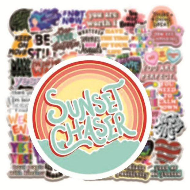 50pcs Inspirational Stickers, Vision Board Motivational Stickers for Adults