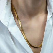 925 Sterling Silver Necklace And 18K Gold Chain Necklace