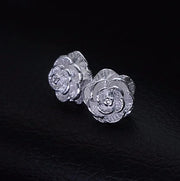 925 Sterling Silver Jewelry Set, And Charm Flower Necklace Earring Bangle