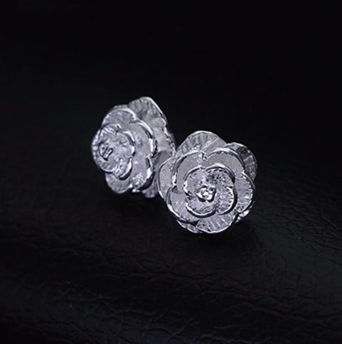925 Sterling Silver Jewelry Set, And Charm Flower Necklace Earring Bangle