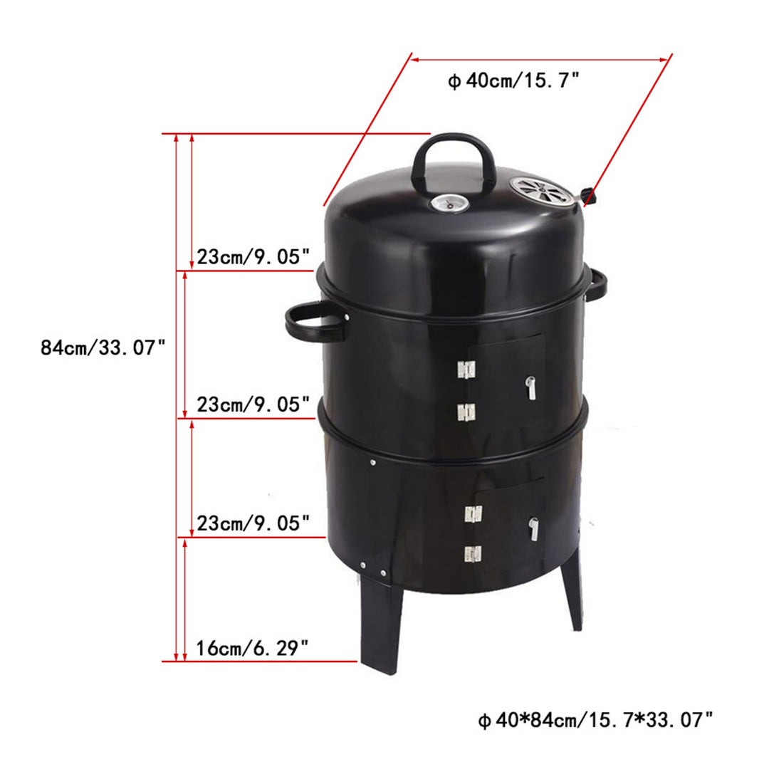 Double Layer Smokeless BBQ Grill & Braising Oven