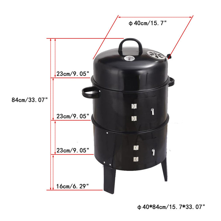 Double Layer Smokeless BBQ Grill & Braising Oven