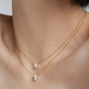 Trendy Zircon Pendant Necklace For Women, Cubic Zirconia Necklace, Jewelry Gift