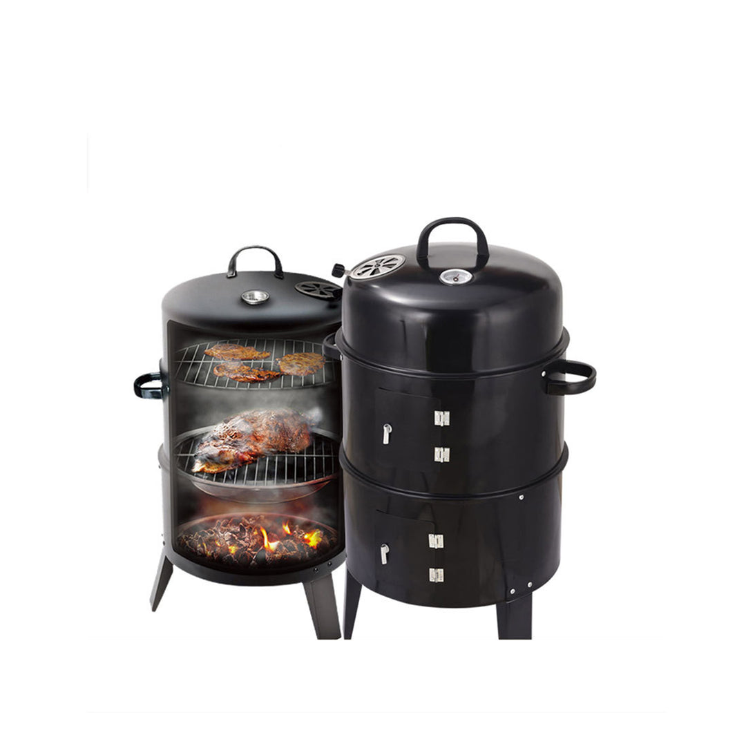 Double Layer Smokeless BBQ Grill & Braising Oven
