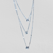 Trendy Zircon Pendant Necklace For Women, Cubic Zirconia Necklace, Jewelry Gift
