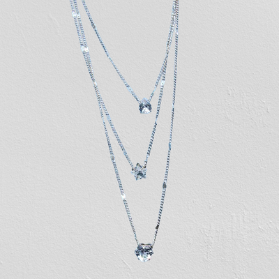 Trendy Zircon Pendant Necklace For Women, Cubic Zirconia Necklace, Jewelry Gift