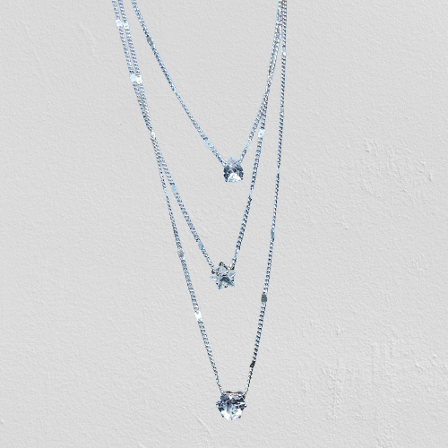 Trendy Zircon Pendant Necklace For Women, Cubic Zirconia Necklace, Jewelry Gift