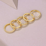 Golden Stars - Fashionable Men's And Women's Ring And Ring Jewelry Set With Moissanite S925 Sterling Silver And Gold-plated Diamond