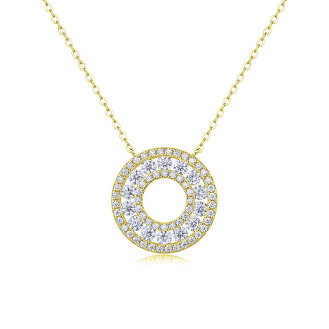 Reciprocating - A Fashionable And Luxurious Diamond Jewelry Pendant Set With Moissanite S925 Sterling Silver