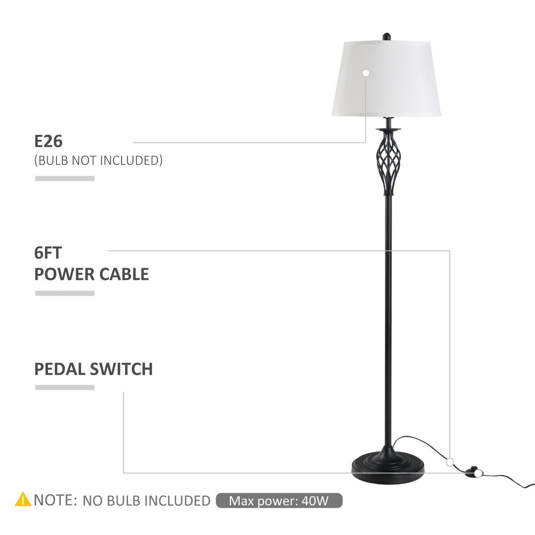 3 Piece Table Floor Lamp Set with Pole