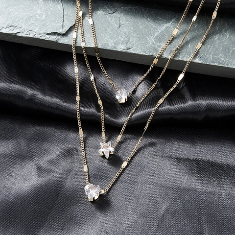 Trendy Zircon Pendant Necklace For Women, Cubic Zirconia Necklace, Jewelry Gift