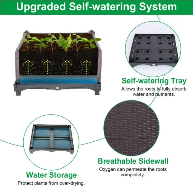 Elevated Garden With Automatic Watering System