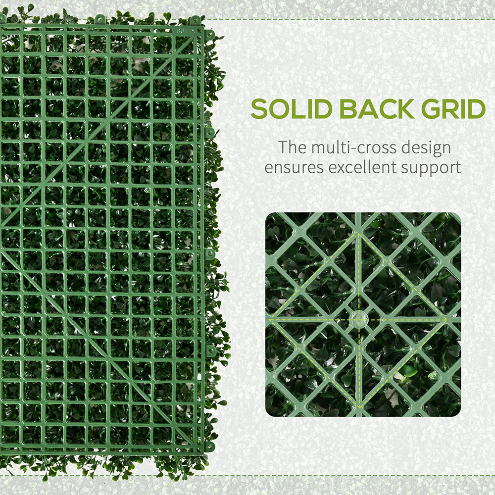 Wall Panels, 118inch X 39inch Artificial Grass Wall Decor,Greenery Backdrop Panels Wall For Outdoor, Indoor, Garden, Fence, Backyard, Dark Green