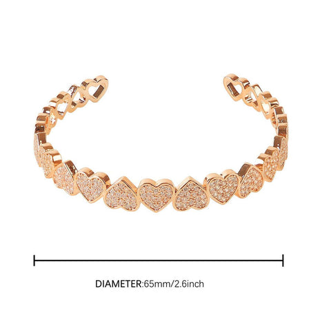 Hip Hop Jewelry For Men And Women Real Gold Plated Love Bracelet