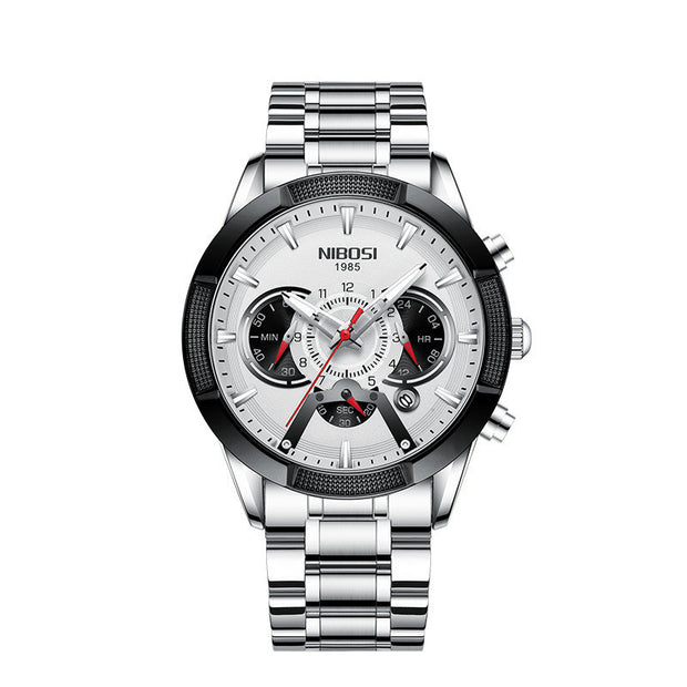 Nibosi waterproof luminous multifunctional men's watch