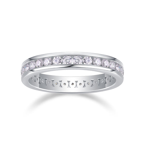 Diamond Ring Luxury Fashion Set Moissanite Silver Ring