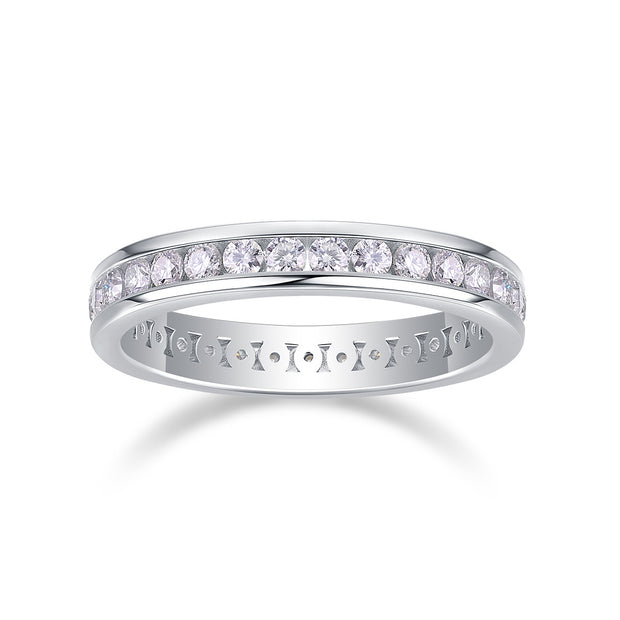 Diamond Ring Luxury Fashion Set Moissanite Silver Ring