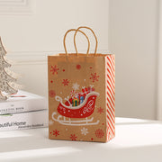 Christmas Gift Portable Kraft Paper Gift Bag