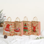 Christmas Gift Portable Kraft Paper Gift Bag
