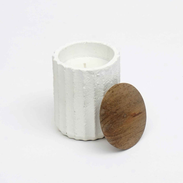 Jar Candle Ecomix Wax Fill With Wooden Lid - Vanilla Lavender, 6oz