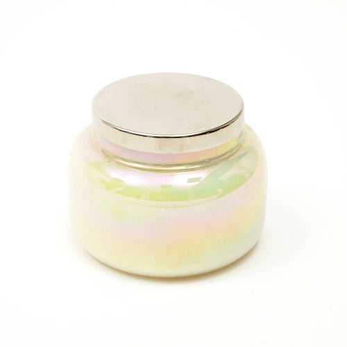 Scented Wax Candle Jar With Lid- Pastel Yellow