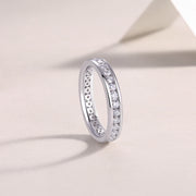 Diamond Ring Luxury Fashion Set Moissanite Silver Ring