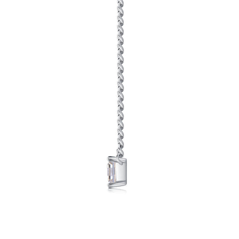 Zhang Yang - A Fashionable And Luxurious Diamond Jewelry Pendant Set With Square Moissanite S925 Sterling Silver
