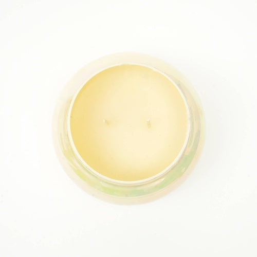 Scented Wax Candle Jar With Lid- Pastel Yellow