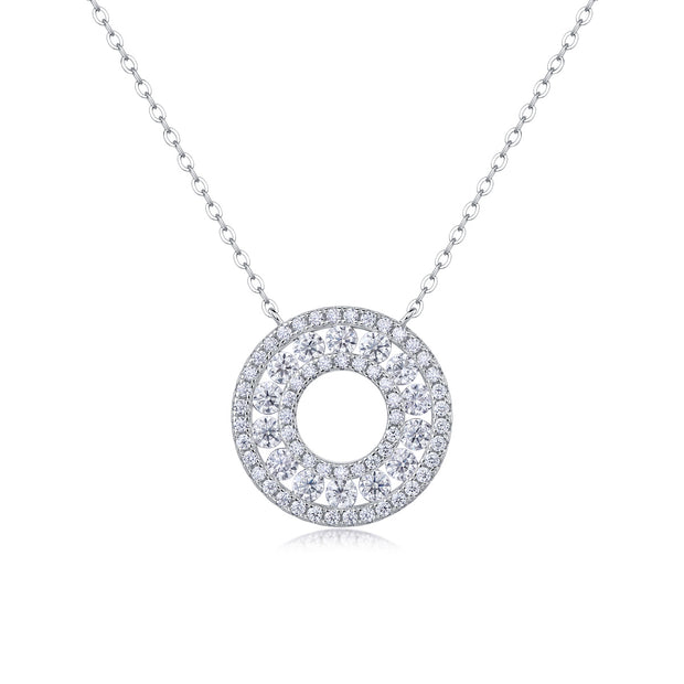 Reciprocating - A Fashionable And Luxurious Diamond Jewelry Pendant Set With Moissanite S925 Sterling Silver
