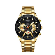 Nibosi waterproof luminous multifunctional men's watch