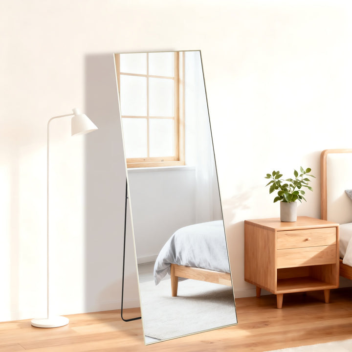 56x15 Rectangle Full Length Mirror, Full Body Standing Mirror Floor Mirrors