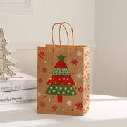 Christmas Gift Portable Kraft Paper Gift Bag