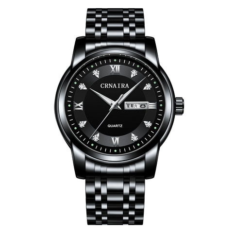 Men's Waterproof Quartz Steel Watch