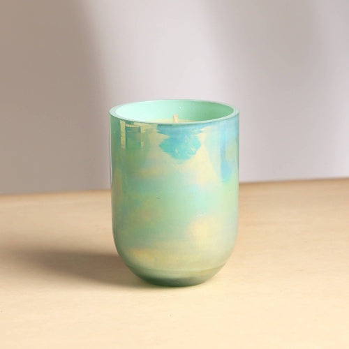 Pastel Glow Scented Wax Candle Blue Elegant & Aromatic Candle For Home & Office Soothing Fragrance & Long-Lasting Burn Perfect For Relaxation