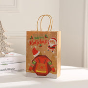 Christmas Gift Portable Kraft Paper Gift Bag