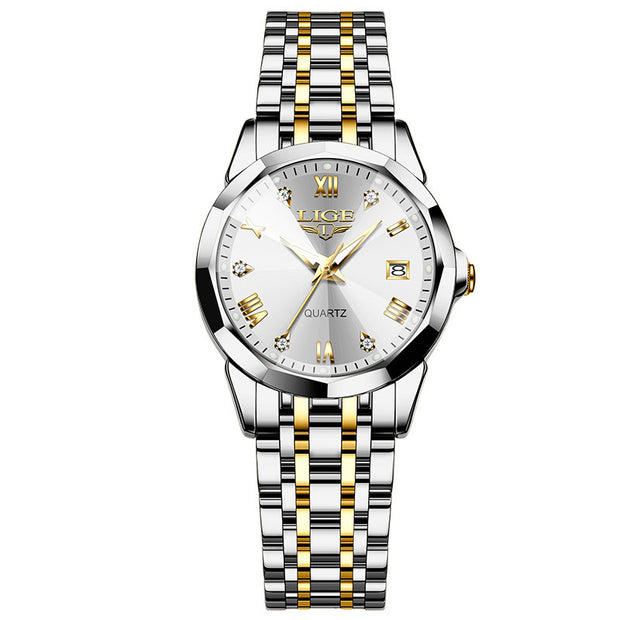 Stylish And Versatile Calendar Waterproof Quartz Watch Couple Men And Women Watch