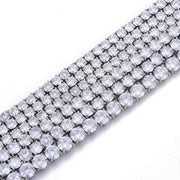 Fashion Cuban Chain Women's Gold Plated Zircon Jewelry