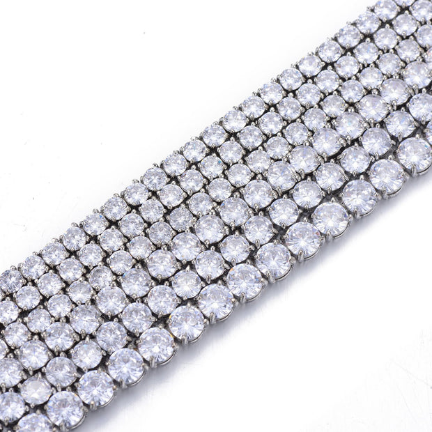 Fashion Cuban Chain Women's Gold Plated Zircon Jewelry