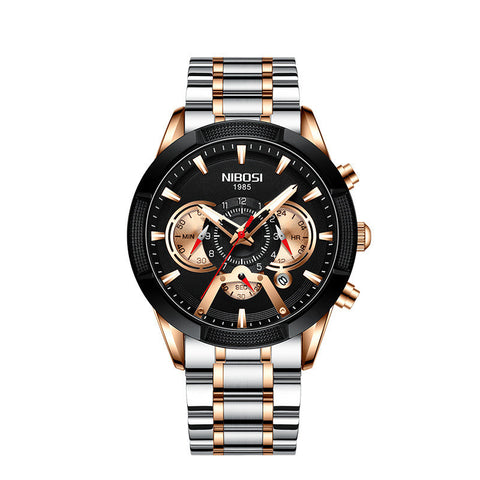 Nibosi waterproof luminous multifunctional men's watch