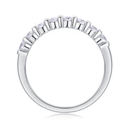 Luxury Fashion Diamond Ring, Moissanite Silver Ring