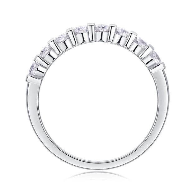 Luxury Fashion Diamond Ring, Moissanite Silver Ring