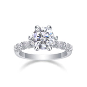 Lady Luck Diamond Ring Luxury Fashion Set Moissanite Silver Ring