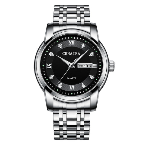 Men's Waterproof Quartz Steel Watch