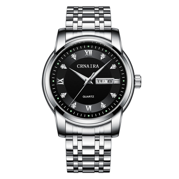 Men's Waterproof Quartz Steel Watch