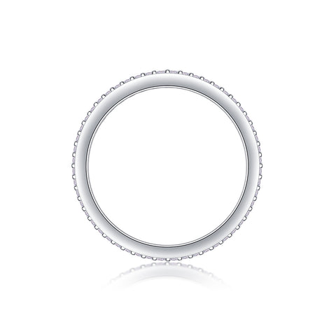 Light Up The Moments - A Fashionable Jewelry Ring Set With Moissanite S925 Sterling Silver And Platinum-plated Diamond