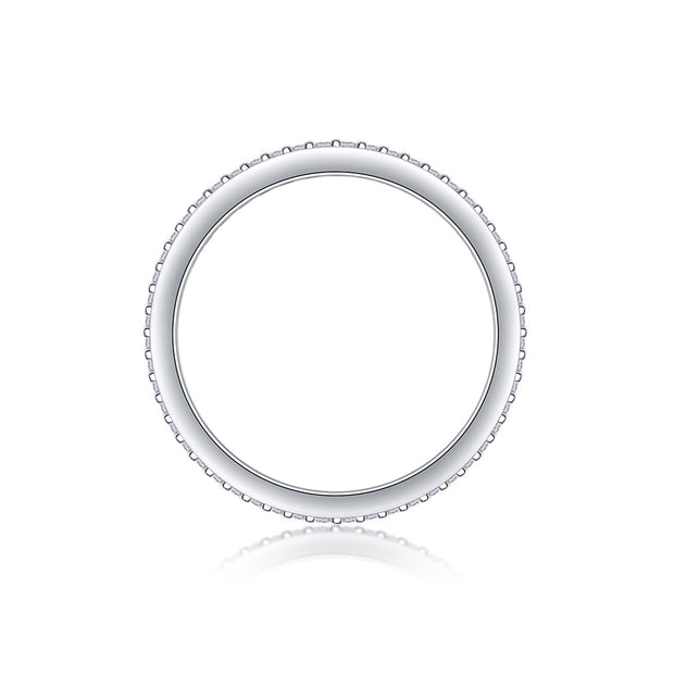 Light Up The Moments - A Fashionable Jewelry Ring Set With Moissanite S925 Sterling Silver And Platinum-plated Diamond