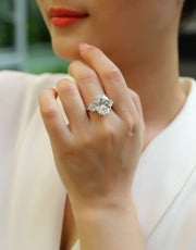 Soul Resonance - A Fashionable And Luxurious Jewelry Accessory Set With Moissanite S925 Sterling Silver And Platinum-plated Diamond